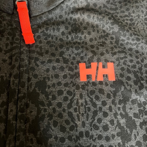 Helly Hansen Black Grey Leopard Print Full Zip Hoodie Jacket Women’s XS - Picture 2 of 6